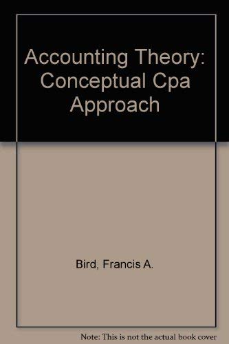 9780936328027: Accounting Theory: Conceptual Cpa Approach