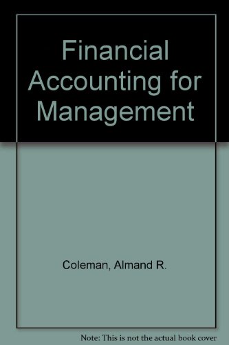 Beispielbild fr Financial Accounting for Management zum Verkauf von Better World Books