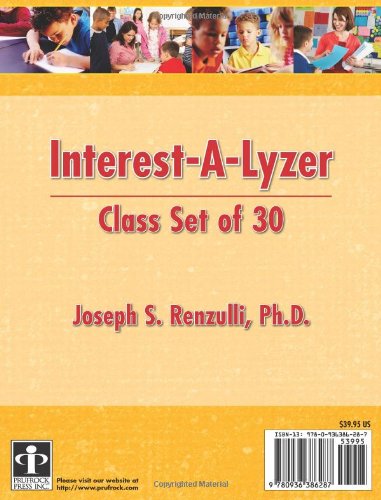 Interest-A-Lyzer: Class Set of 30 (9780936386287) by Renzulli Ed.D., Joseph