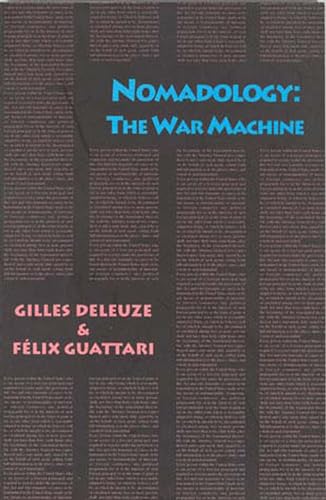 Imagen de archivo de Nomadology: The War Machine a la venta por Half Price Books Inc.