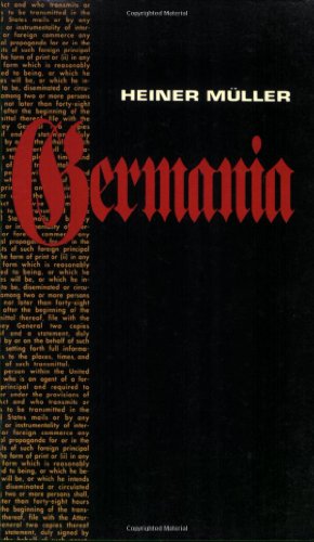 Germania (Semiotext(e) / Foreign Agents) - Muller, Heiner