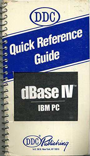 Imagen de archivo de Quick Ref GD dBASE IV IBM PC a la venta por ThriftBooks-Dallas