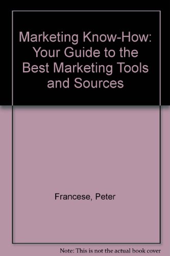 Beispielbild fr Marketing Know-How: Your Guide to the Best Marketing Tools and Sources zum Verkauf von Fourstar Books