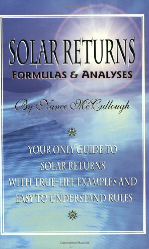 9780936916033: Solar Returns Formulas & Analyses