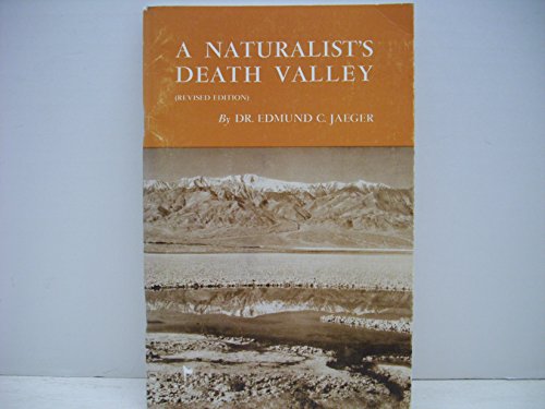 Imagen de archivo de Naturalists Death Valley a la venta por Hawking Books