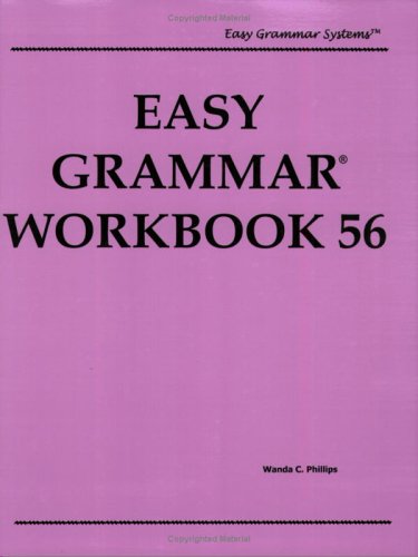 Stock image for Easy Grammar Workbook 56, Level 1 (Easy Grammar Systems) for sale by Front Cover Books