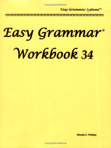 Stock image for Easy Grammar Workbook 34 for sale by SecondSale