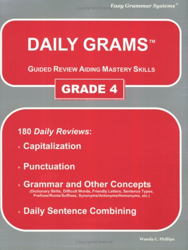 Stock image for Daily Grams Guided Review Aiding Mastery Skills Grd 4: Grade 4 for sale by GF Books, Inc.