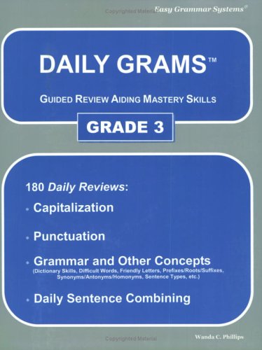 Stock image for Daily Grams: Guided Review Aiding Mastery Skill, Grade 3 for sale by Books of the Smoky Mountains