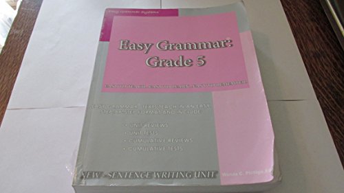 Imagen de archivo de Easy Grammar 5 - Teacher Edition a la venta por -OnTimeBooks-