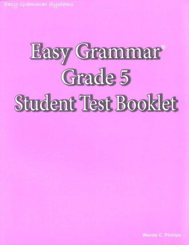 Imagen de archivo de Easy Grammar Grade 5 Test Book a la venta por Gulf Coast Books