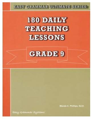 Imagen de archivo de Easy Grammar 180 Daily Teaching Lessons Grade 9 SET--Student and Teacher (Easy Grammar Ultimate Series) a la venta por Blue Vase Books