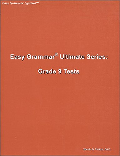 Imagen de archivo de Easy Grammar Ultimate Series: Grade 9 Student Test Booklet a la venta por HPB Inc.
