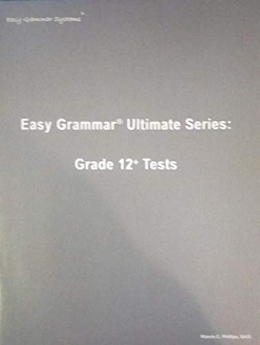 Stock image for Easy Grammar Ultimate Series: Grade 12+ Tests for sale by Orion Tech