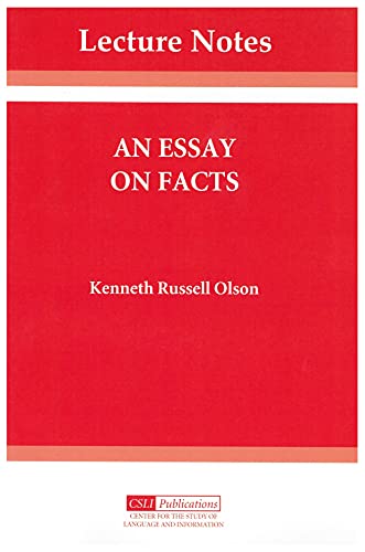 Imagen de archivo de An Essay on Facts (Volume 6) (Lecture Notes) a la venta por HPB-Red