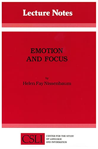 Beispielbild fr Emotion and Focus zum Verkauf von Better World Books