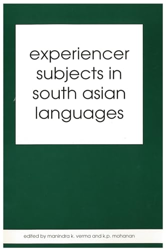 Stock image for Experiencer Subjects in South Asian Languages for sale by 4 THE WORLD RESOURCE DISTRIBUTORS