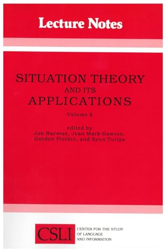 Stock image for Situation Theory and Its Applications, Volume 2 (Volume 26) (Lecture Notes) for sale by HPB-Red