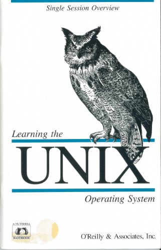 9780937175163: Learning the Unix Operating System