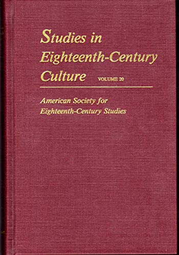 Stock image for Studies in Eighteenth-Century Culture: Volume 20 for sale by Dorley House Books, Inc.