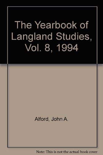 Beispielbild fr The Yearbook of Langland Studies, Vol. 8, 1994 zum Verkauf von Wonder Book
