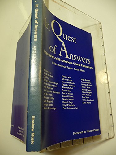 Imagen de archivo de In Quest of Answers: Interviews With American Choral Conductors a la venta por HPB-Red