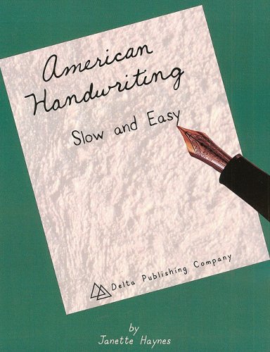 Beispielbild fr American Handwriting: Slow and Easy zum Verkauf von ThriftBooks-Dallas
