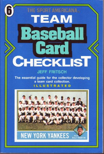 Beispielbild fr Sport Americana Team Baseball Card Checklist #6 zum Verkauf von ThriftBooks-Atlanta