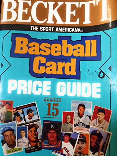 Imagen de archivo de Sport Americana: A Baseball Card Price Guide (Sport Americana Baseball Card Price Guide) a la venta por HPB-Diamond