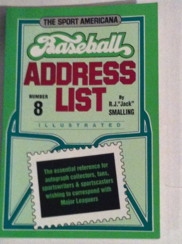 Imagen de archivo de Baseball Address List (The Sport Americana) a la venta por Half Price Books Inc.
