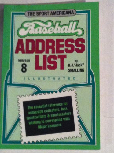 Stock image for Baseball Address List (The Sport Americana) for sale by Half Price Books Inc.