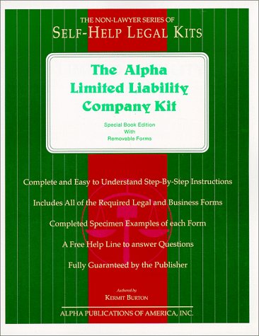 Stock image for Alpha Limited Liability Company Kit Special Book Edition for sale by Irish Booksellers