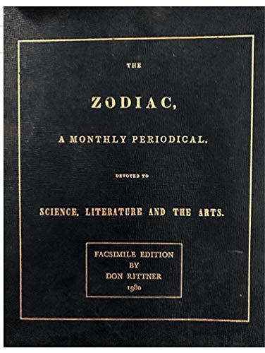 Beispielbild fr Zodiac, A Monthly Periodical devoted to Science, Literature and the Arts zum Verkauf von G.J. Askins Bookseller