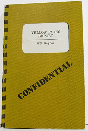 Beispielbild fr Yellow Pages Report zum Verkauf von Wonder Book