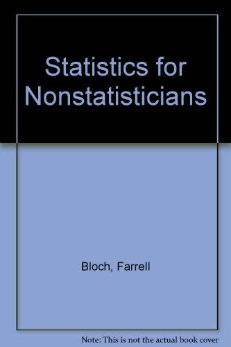 Stock image for Statistics for Nonstatisticians for sale by Half Price Books Inc.