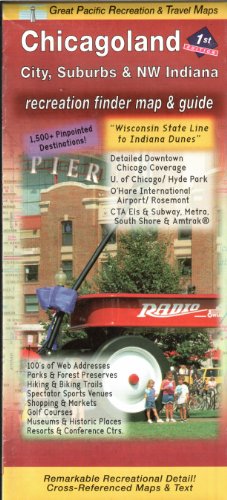 Stock image for Chicago & Suburbs Road & Recreation Map, 1st Edition for sale by GF Books, Inc.