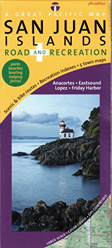 Stock image for San Juan Islands Map, Road & Recreation, 7th Edition for sale by Books Unplugged