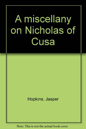 9780938060437: A Miscellany on Nicholas of Cusa