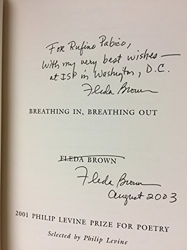 Breathing In, Breathing Out (9780938078722) by Brown, Fleda