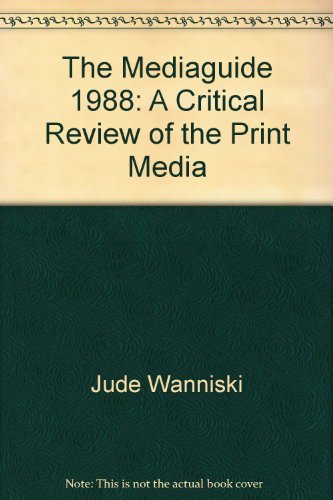 Stock image for The MediaGuide, 1988 : A Critical Review of the Print Media for sale by Better World Books Ltd