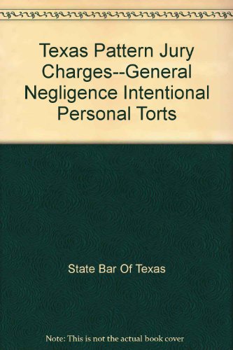 Stock image for Texas Pattern Jury Charges--Business, Consumer, Employment for sale by austin books and more