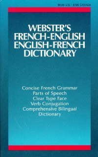 9780938261155: Webster's French-English, English-French Dictionary