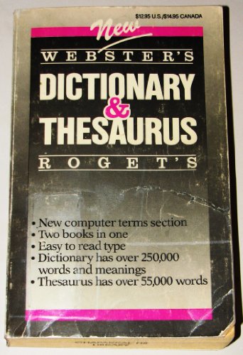 Imagen de archivo de New Webster's Dictionary & New Roget's Thesaurus a la venta por Nelsons Books