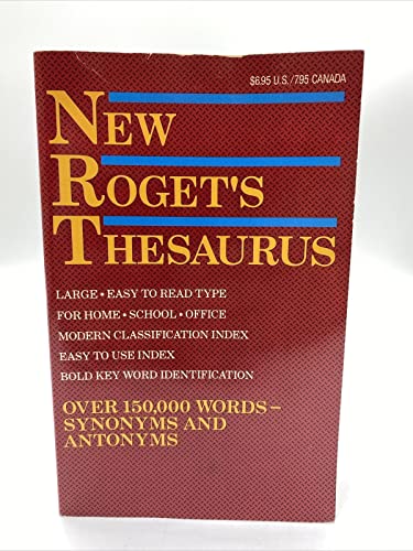 Beispielbild fr New Rogets Thesaurus Edition zum Verkauf von SecondSale