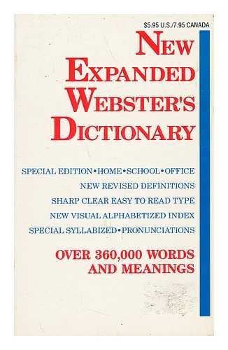 Stock image for New Expanded Webster's Dictionary for sale by The Book Cellar, LLC