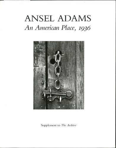 Imagen de archivo de Ansel Adams: An American Place, 1936 a la venta por ThriftBooks-Atlanta