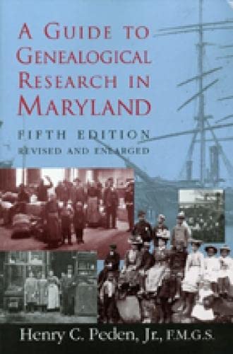 Stock image for A Guide to Genealogical Research in Maryland for sale by Better World Books