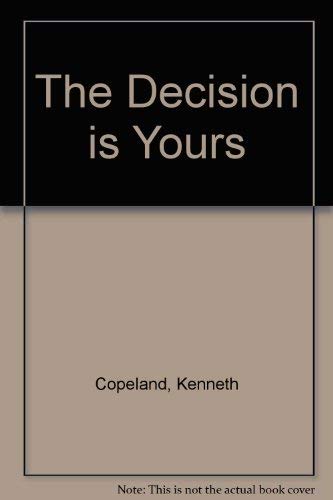 Imagen de archivo de Decision Is Yours (Reprint) a la venta por Once Upon A Time Books