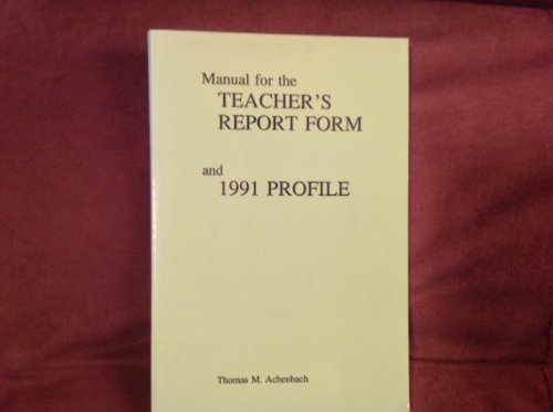 Stock image for Manual for the Teacher's Report Form & 1991 Profile for sale by HPB-Red