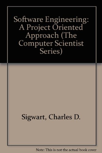 Beispielbild fr Software Engineering : A Project Oriented Approach zum Verkauf von Better World Books